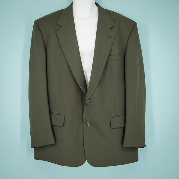 Brooks Brothers Size 43 R Single Breasted Two Button Wool Blazer Sports Coat - Picture 1 of 5